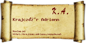 Krajczár Adrienn névjegykártya